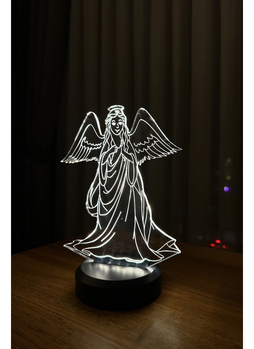 By-Lamp Mother's Day Gift. Winged Angel Figured LED Table Lamp  - Image 4