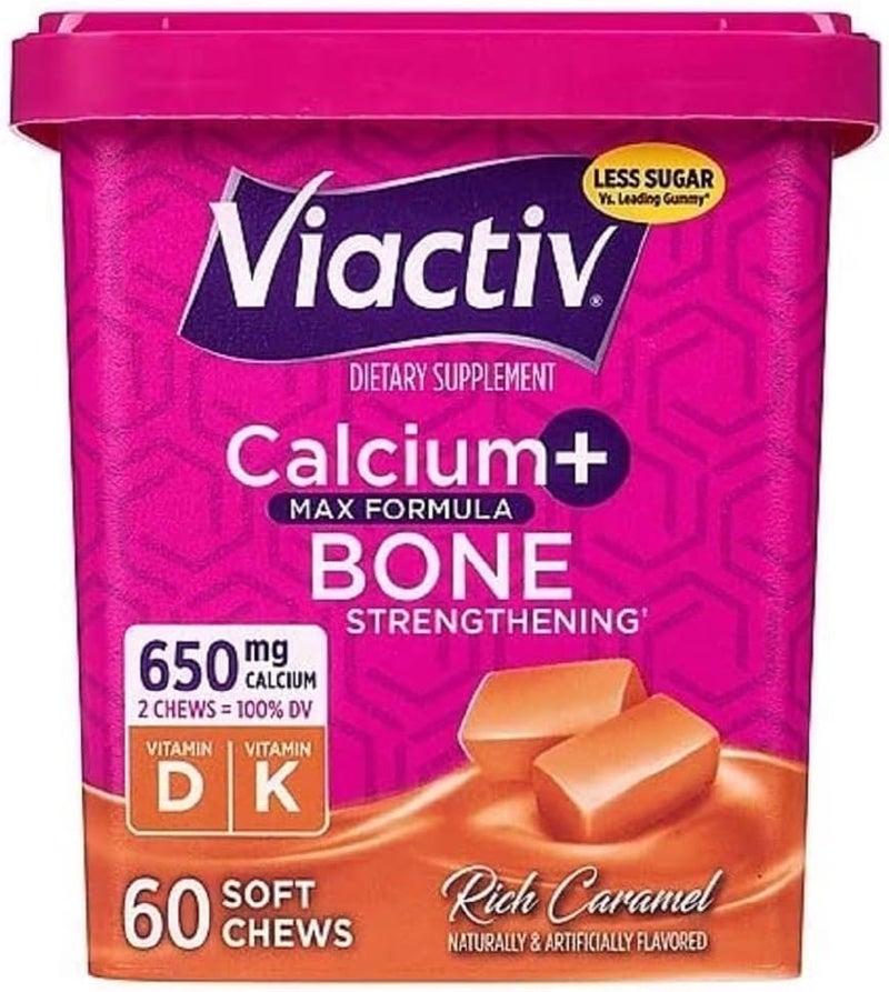 Viactiv Nutrition for Women, Calcium Plus D Soft Chews, Caramel, 60 Ea. - Image 1