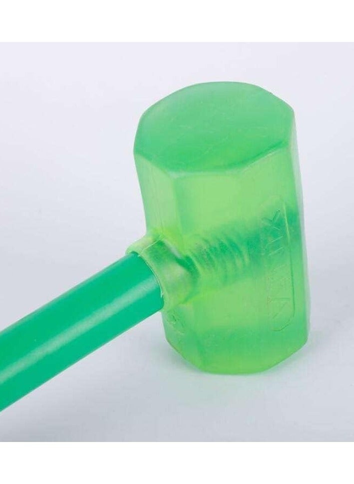 DubaiGallery Silicone Hammer Mallet with Plastic Handle Indoor Soft Safety Perfect Tools Rubber Hammer, Rubberized Hammer  - Image 3
