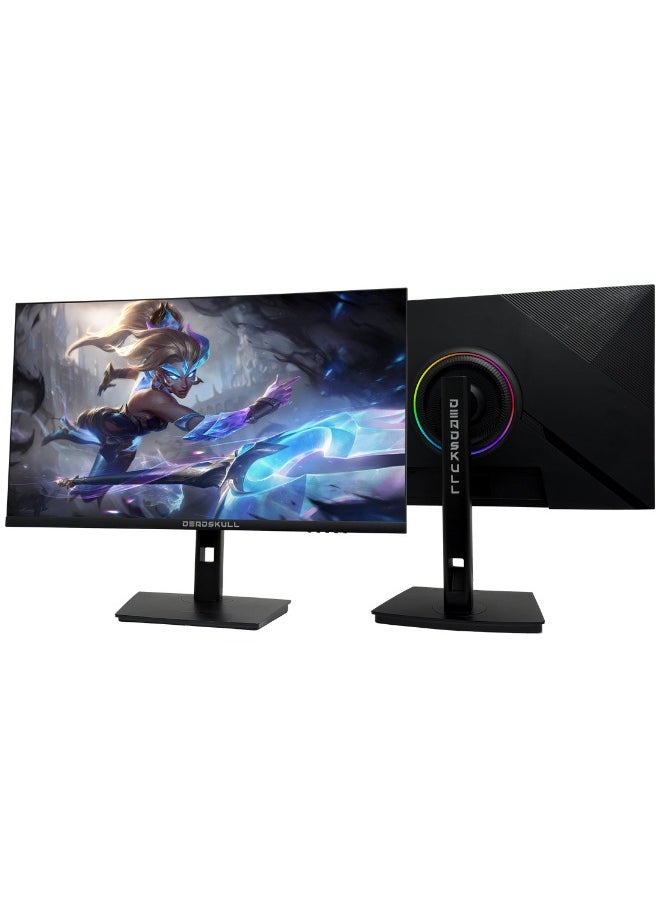DEADSKULL - 27 Inch Gaming Monitor 2K QHD 2560x1440, LED Panel Type, 180Hz Refresh Rate, 1ms Response Time,  Adaptive Sync and G-Sync Compatible, Adjustable Stand | Black - Image 1