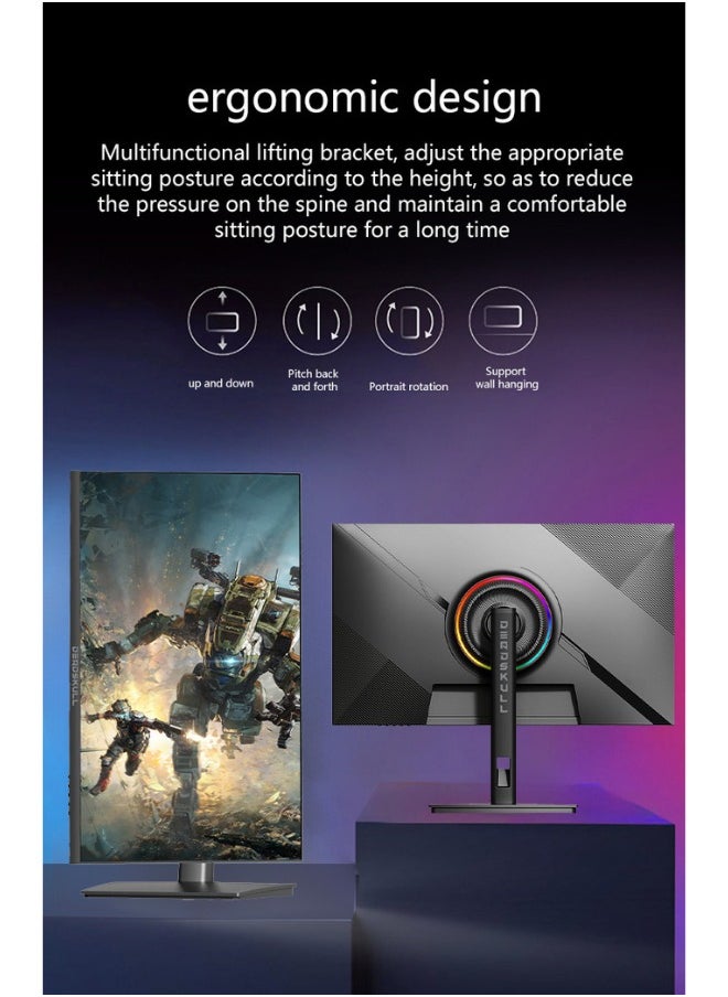 DEADSKULL - 27 Inch Gaming Monitor 2K QHD 2560x1440, LED Panel Type, 180Hz Refresh Rate, 1ms Response Time,  Adaptive Sync and G-Sync Compatible, Adjustable Stand | Black - Image 1