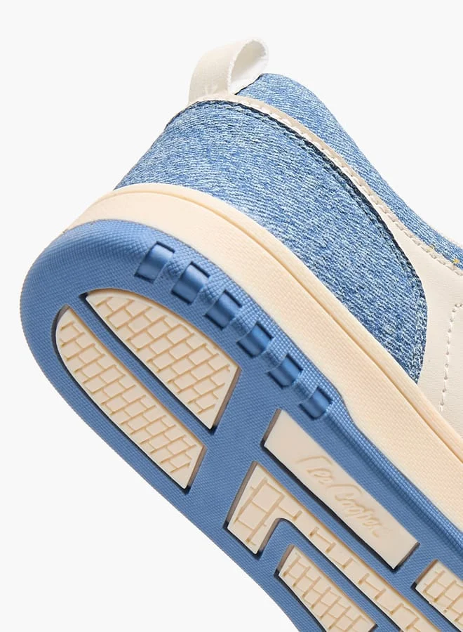 Lee Cooper Women's Denim Panelled Sneakers with Lace-Up Closure