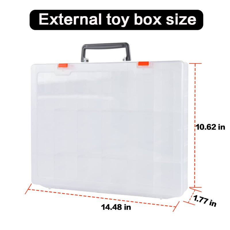 ALCYON Case Compatible with Akedo Ultimate Arcade Warriors Starter Collector Bundle Pack, Toys Storage Holder Container for Mini Battling Action Figures Playset & for Battle Arena Controller-Box Only (White) - Image 5