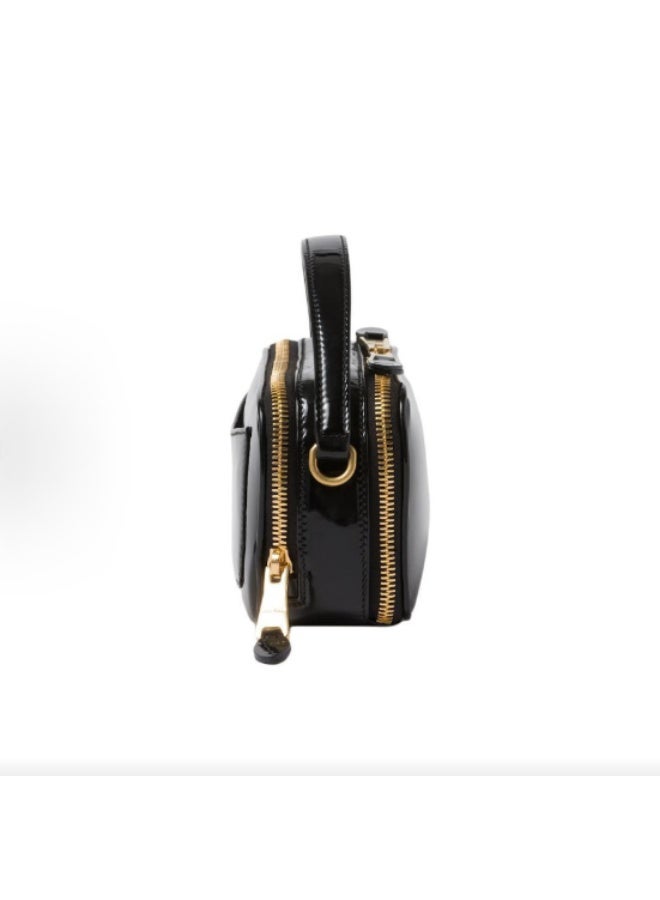 Miu Miu miu Leather and Patent Leather Shoulder Bag - Image 3
