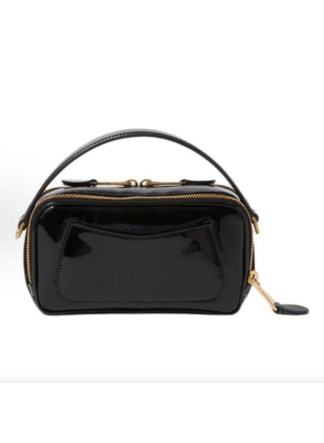 Miu Miu miu Leather and Patent Leather Shoulder Bag - Image 4