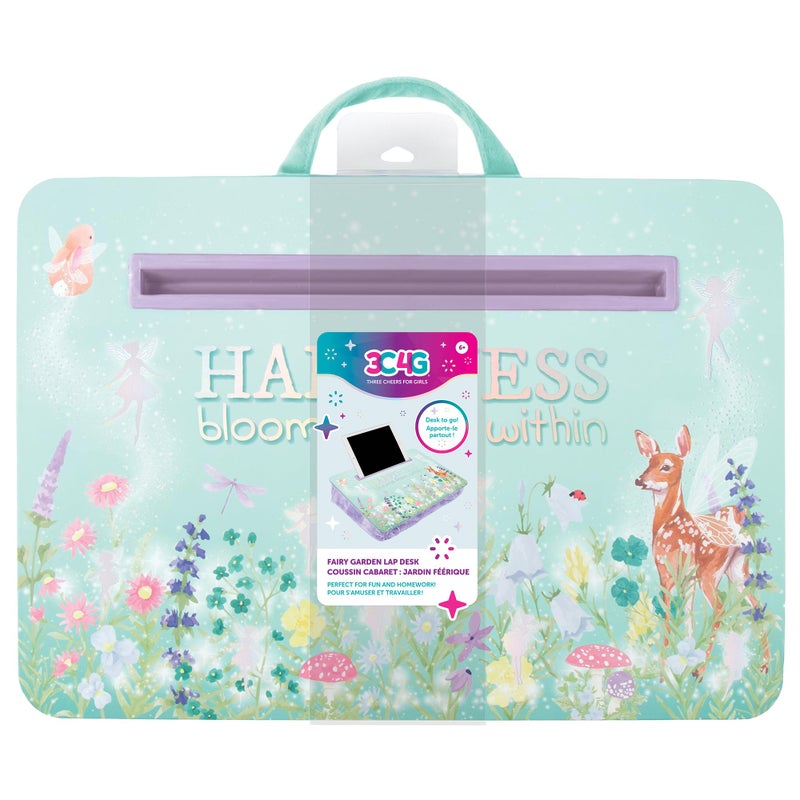 Make It Real Fairy Lap Desk for Girls Portable Lap Desk with Tablet Phone Slot Whimsical Fairy Garden Design Easy to Transport Sturdy Handle Perfect for Homework Play Ideal Gift Ages 8 - Image 2