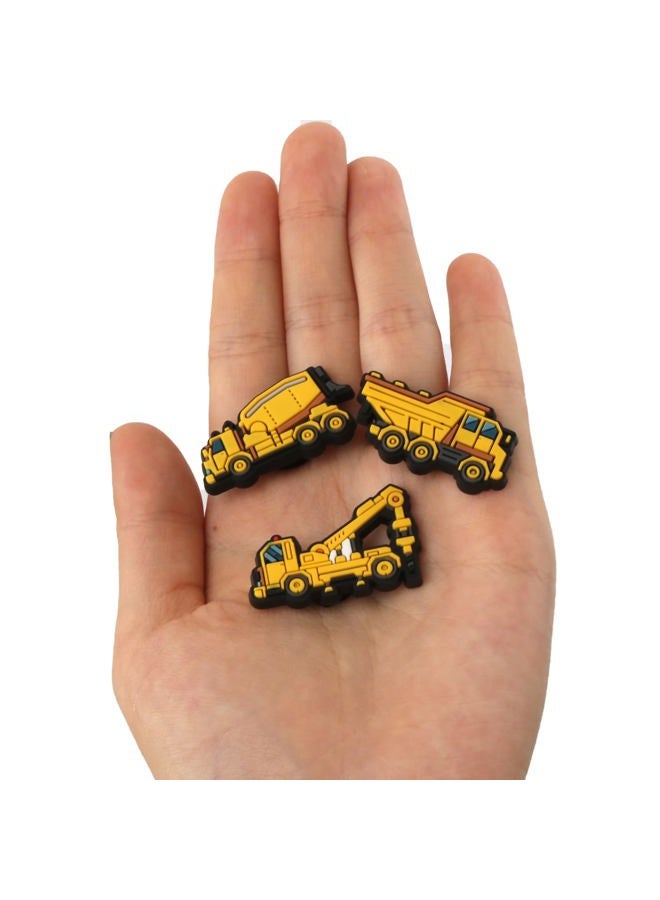 mortd Construction Shoe Decoration Charms, 23 PCS Excavator Bulldozer Truck Helmet Shoe Charm for Shoe Wristband Clog Sandals Decor, PVC Shoe Charm Accessories for Party Favor Holiday Birthday Gifts - Image 4