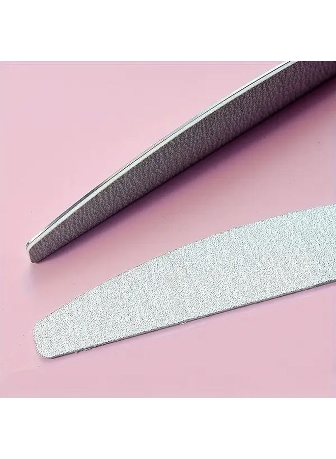 100 Pcs Detachable Nail Files With Grit 80 100 180 240 And Stainless Steel Sheet For Manicure Pedicure - Image 3