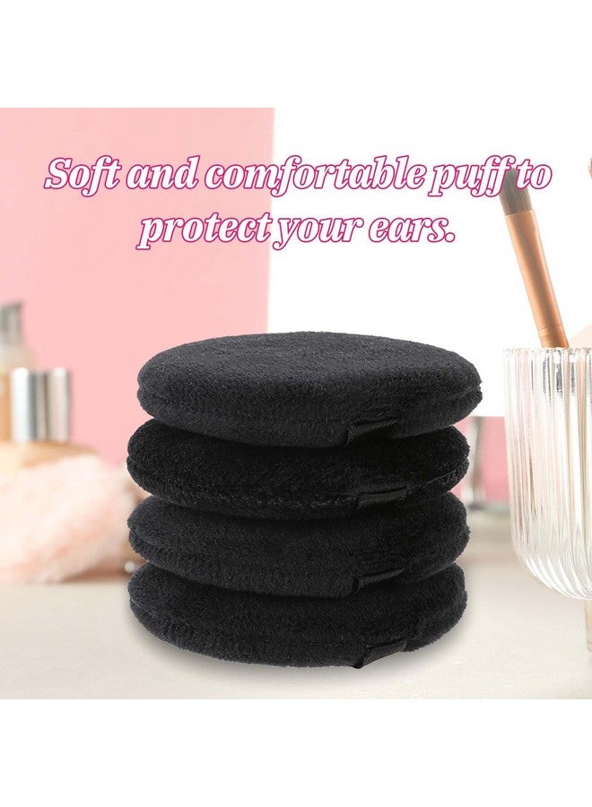 مولين 4 قطع من الأربطة المطاطية السوداء للشعر المستعار للحفاظ على الشعر المستعار في مكانه مع أغطية الأذن، شريط دانتيل لقبضة الشعر المستعار، شريط دانتيل، شريط ذوبان لشعر الدانتيل الأمامي للنساء - Image 5