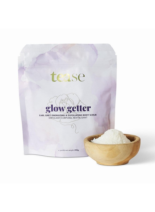 Tease Tea Exfoliating Body Scrub - Glow Getter Organic Body Scrub made with Organic Sugar Cane, Earl Grey Tea, Organic Coconut Oil, and Vitamin E for a Skin so Soft and Glowing Skin - Image 1