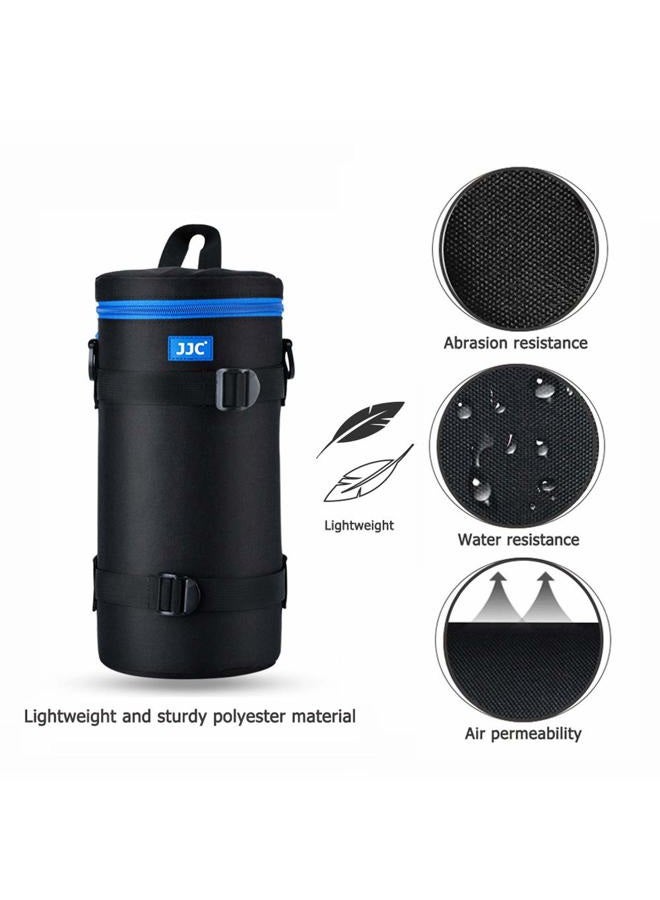 JJC Camera Lens Pouch Case for Canon RF 800mm Tamron SP 150-600mm Sigma 150-600mm 150-500mm Nikon Nikkor AF-S 200-500mm & More, Zipper Polyester Lens Protective Bag Interior Size 4.9x11.4” - Image 3