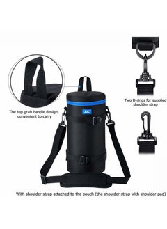 JJC Camera Lens Pouch Case for Canon RF 800mm Tamron SP 150-600mm Sigma 150-600mm 150-500mm Nikon Nikkor AF-S 200-500mm & More, Zipper Polyester Lens Protective Bag Interior Size 4.9x11.4”  - Image 2