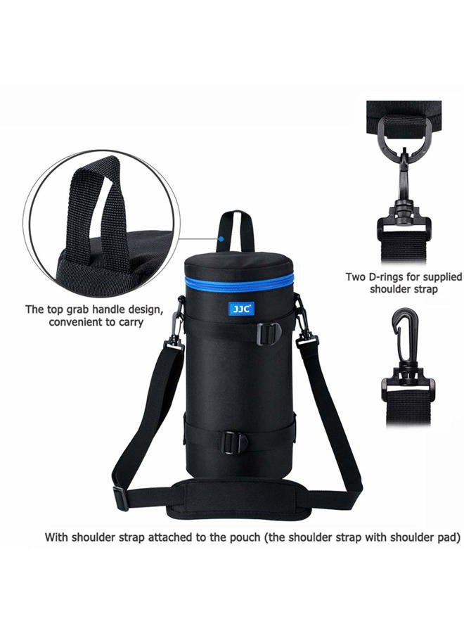 JJC Camera Lens Pouch Case for Canon RF 800mm Tamron SP 150-600mm Sigma 150-600mm 150-500mm Nikon Nikkor AF-S 200-500mm & More, Zipper Polyester Lens Protective Bag Interior Size 4.9x11.4” - Image 2