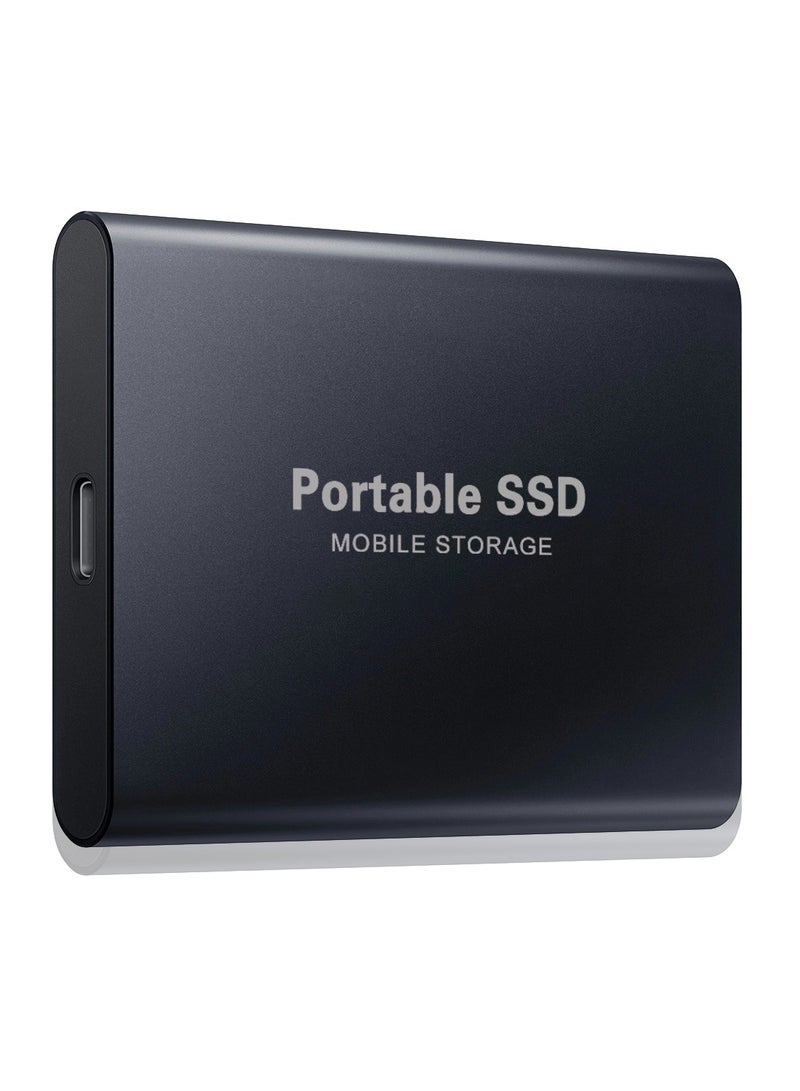 2TB Portable External Hard Drive, Mini SSD Hard Drives,Solid State External Drives,Computer Backup Drive,USB 3.1 to Type-C Support Data Storage Transfer for Windows XP PC Laptop and Mac(Black)  - Image 1