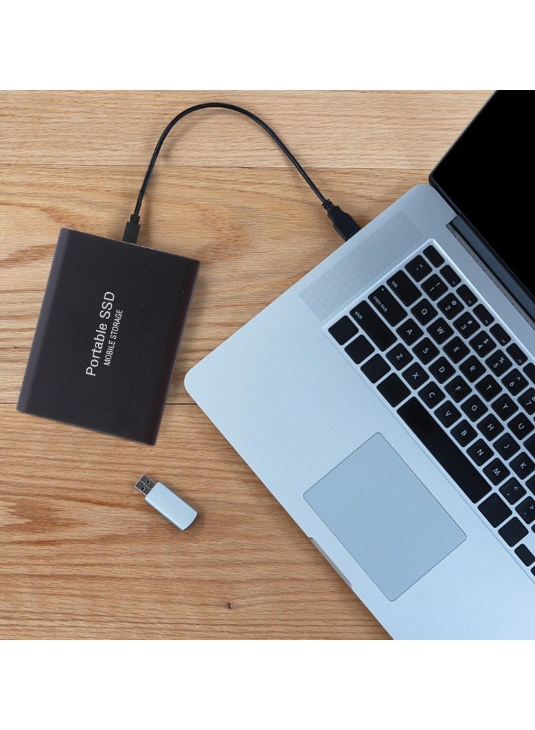 2TB Portable External Hard Drive, Mini SSD Hard Drives,Solid State External Drives,Computer Backup Drive,USB 3.1 to Type-C Support Data Storage Transfer for Windows XP PC Laptop and Mac(Black)  - Image 5