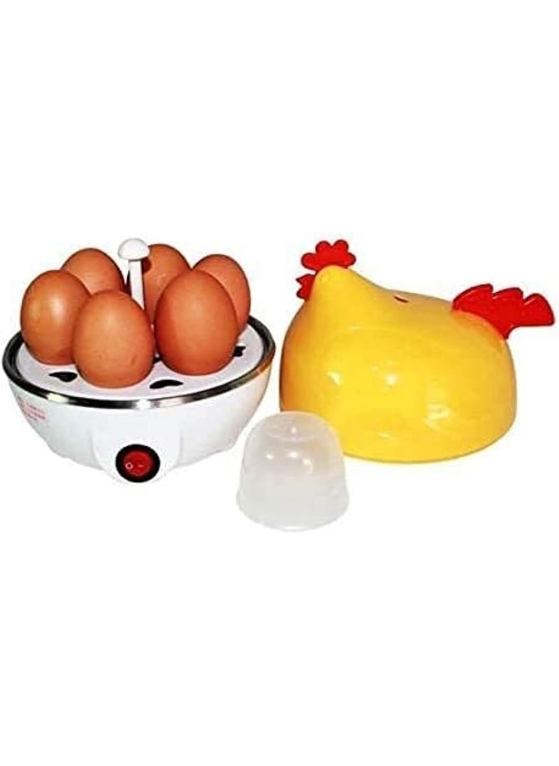 SUKILO Multi-Function Egg Boiler Cooker for Up to 6 Eggs, Safe and Easy Use, Soft to Hard Boiled Eggs, Durable Smart Design, Household Breakfast Steamer, Kitchen Essential  - Image 1