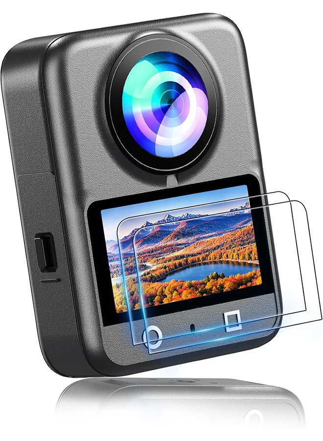 O Ozone Screen Protector for DJI Osmo 360 Camera Accessories – 2 Pack Ultra HD Tempered Glass, 9H Hardness, Anti-Fingerprint, Scratch-Resistant- Black - Image 1