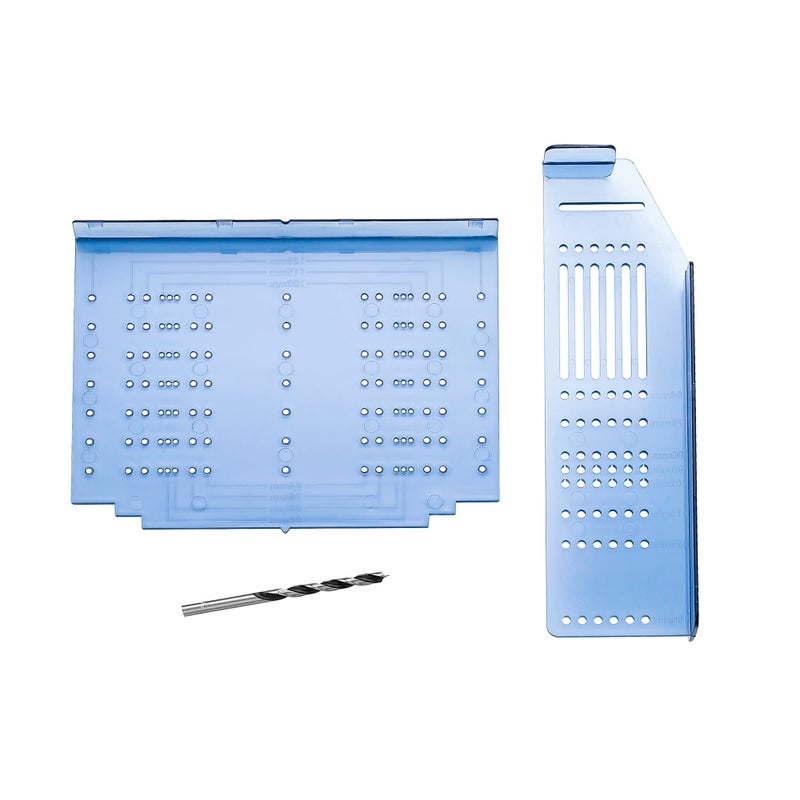 JOY DECOR Kitchen Cabinet Pulls Installation Jig Drill Mounting Template for Cabinet Knobs, Handles Drill Template Guide for Drawer Pulls, Hardware Installation Template Kit Include Drill Bit - Image 5