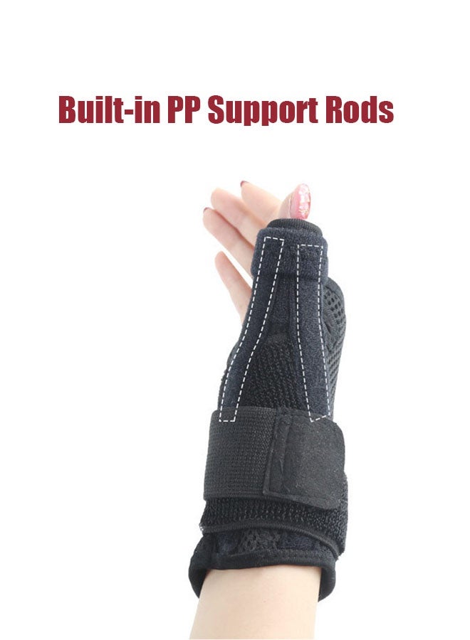 Hanayo 1 Pcs Wrist Brace Thumb Support Brace for Wrist Hand Thumb Stabilizer Fits Both Right Left Hand for Men and Women (Black) - Image 4