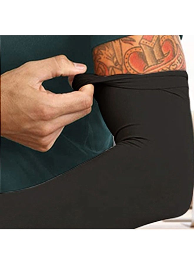 R2Depot Arm Sleeves for Men Women Youth, Cooling UV Protection Sun Sleeves, Anti-Slip Compression Arm Cover Sleeve, 7 Pairs: Solid Colors, L - Image 4