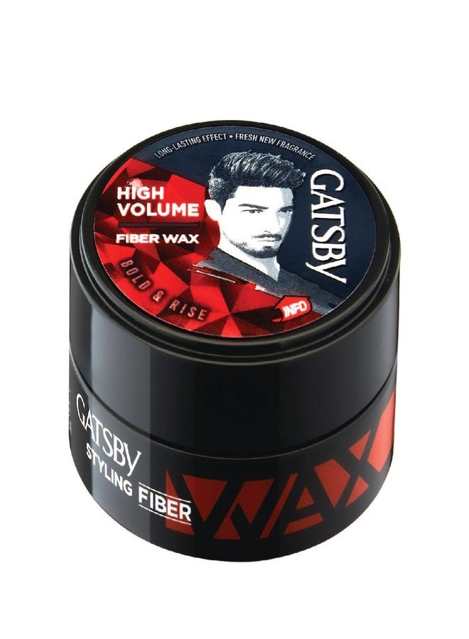 Gatsby Styling Fiber Hair Wax - Bold & Rise 25gm (Set of 3) | High Volume, Natural Finish, Strong Hold, Anytime Re-Stylable & Easy Wash Off | For High Quiff Hair Style | Hair Styling Wax for Men - Image 3