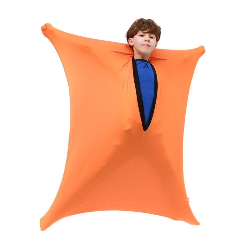 SANHO Dynamic Movement Sensory body SockMediumGood for Height4151For Autistic Sensory Processing DisordersUpdated VersionOrange