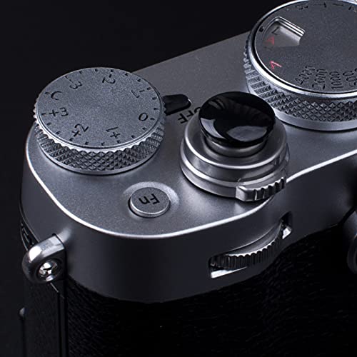 VKO Black Metal Soft Shutter Release Button,Delicate Camera Shutter Button 11mm Concave 10mm Convex Surface(2 Pack) - Image 5