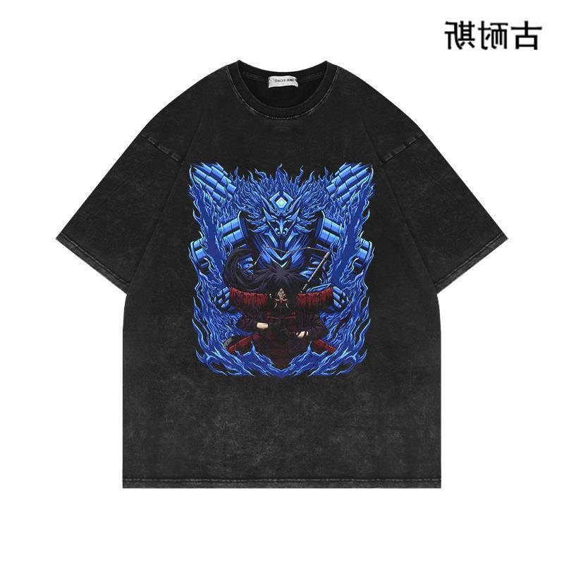 American High Street Fashion Brand Short Sleeve T-Shirt Men'S Summer Retro Washed Old Half Sleeve Niche Handsome - Image 4