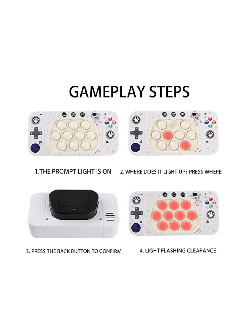 Excefore - Quick Push Game Console, Bubble Stress Puzzle Pop Light Up Game, Fidget Travel Games, Exercises Reaction Ability, Improves Concentration, Gift Idea for Kids & Teens Boys & Girls - Image 1
