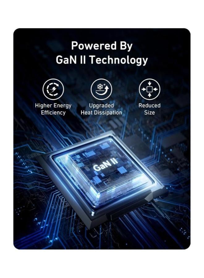 100W USB C Charger Block (GaN II), 3 Port Fast Compact Wall Charger for MacBook, Dell XPS, iPad Pro, Galaxy S24, iPhone 16/15 and More Series - Image 4