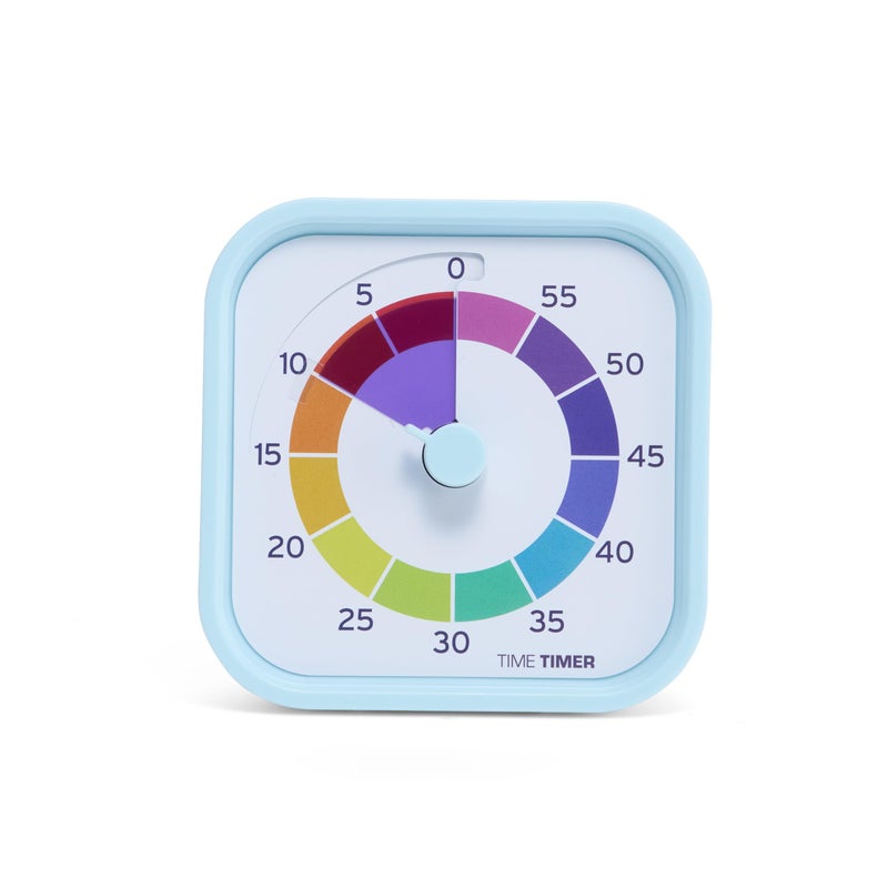 Time Timer MOD - Home Edition - Rainbow Wheel - Individual Sized 60 Minute Visual Countdown Timer with 5 Minute Color Segments for Kids, Toddlers, Students, with Silent Operation (Multicolor) - Image 1