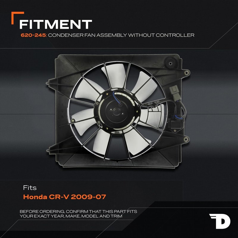 Dorman 620-245 A/C Condenser Fan Assembly for Honda Models - Image 3
