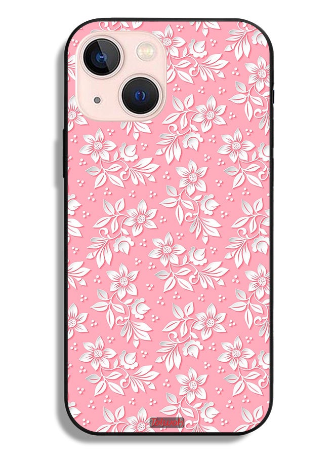 Tolwak Apple iPhone 13 mini Protective Case Flowers Background Pattern - Image 2