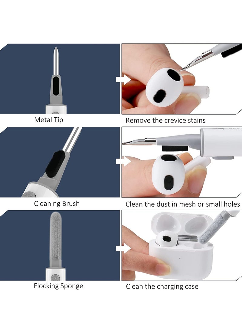 Rugged Armor Case for AirPods Pro 2 with Lock  Cleaning Kit，Shockproof Protective Cover for Men  Women (Black) - Image 5