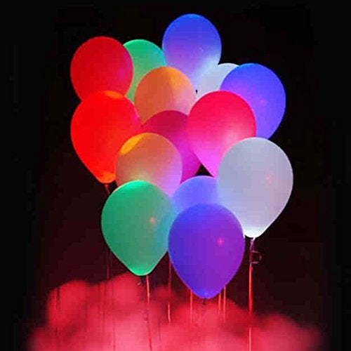 Skylofts Set of 25 LED Balloons for Party Balloons for Birthday Balloons for Decoration Party Props (Plain Balloons) - Image 1