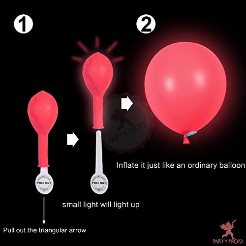 Skylofts Set of 25 LED Balloons for Party Balloons for Birthday Balloons for Decoration Party Props (Plain Balloons) - Image 4