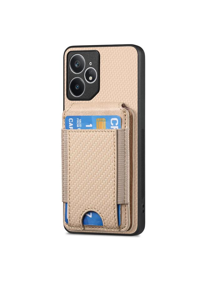 اس-توب جراب هاتف Realme Neo7 من ألياف الكربون مع حامل محفظة عمودي قابل للطي - Image 2