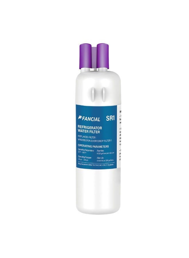 Fancial Refrigerator Water Filters Replacement for Whirlpool, Maytag, KitchenAid-Compatible with EDR1RXD1,W10295370A, Filter 1, WHR1RXD1,6-Month Long Life,one-pack - Image 1
