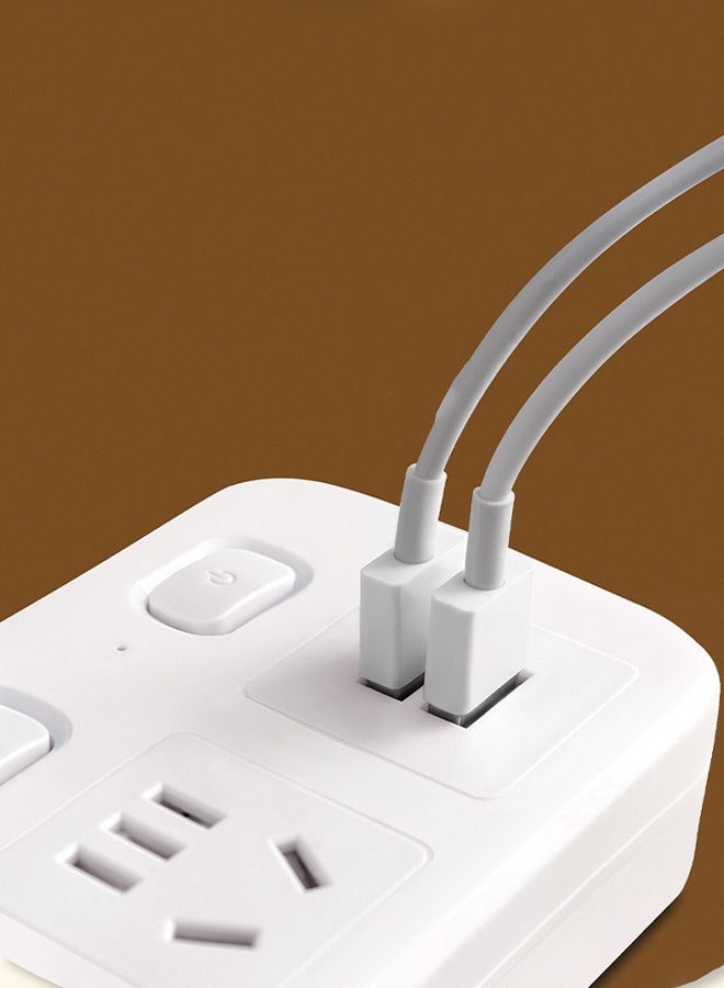 Multi Plug Extension Socket, 4 Way Electrical Outlet Extender | Wall Charger, Universal Plug Adapter, Charging Station for Home, Office, Kitchen, Individually Switched - Image 4