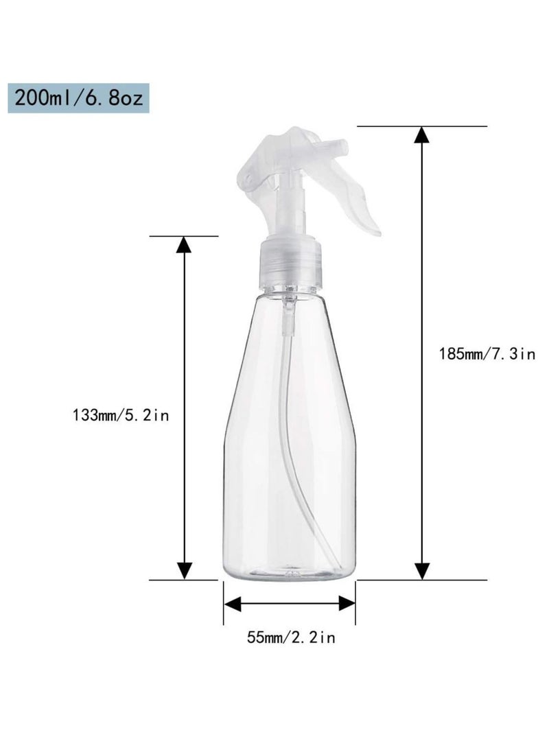HomarKet - 2 Pack Empty Clear Spray Bottle Plant Mister Spray Bottle Leak Proof Plastic Refillable Trigger Spray Bottles for Cleaning Solutions, Hair Care, Essential Oils - Image 1