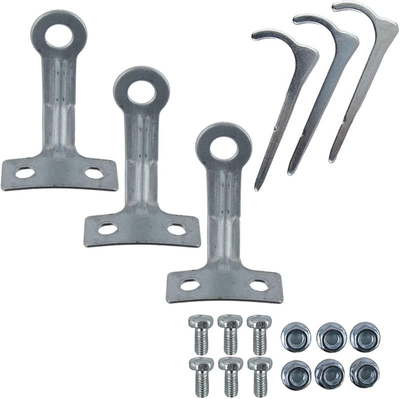 أجزاء استبدال قاعدة سخان الفناء المقاومة للرياح مع مسامير وأظافر لمنع الانقلاب - Image 3