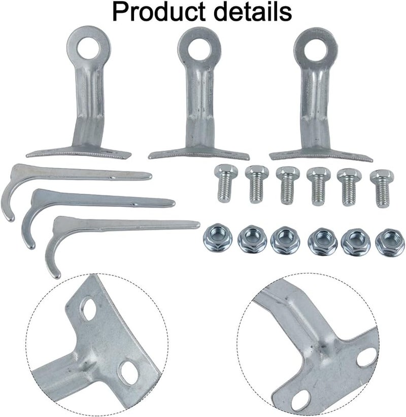 أجزاء استبدال قاعدة سخان الفناء المقاومة للرياح مع مسامير وأظافر لمنع الانقلاب - Image 5