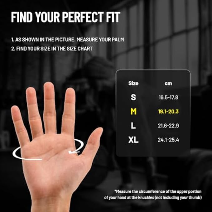 AXOX Fitness Leather Weight Lifting Gloves – Medium, Premium Grip & Palm Protection For Gym, Strength Training, Crossfit & Heavy Workouts - Image 4
