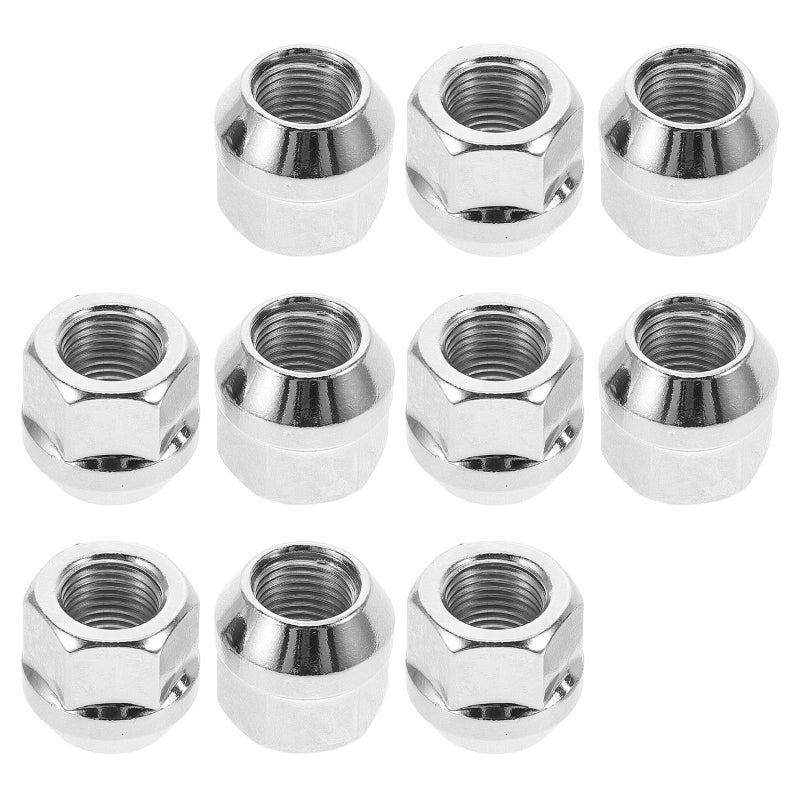 Open End Acorn Wheel Lug Nuts M12x1 5 Spline 10Pcs Chrome for Car Tire Repair - Image 2