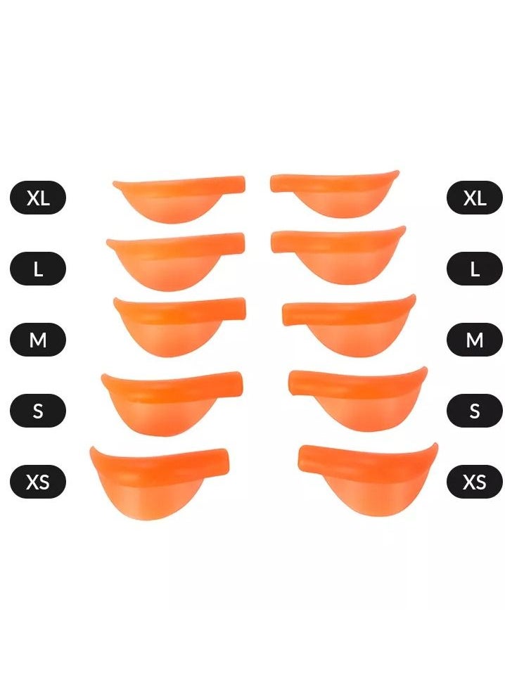 Eyelash Silicone Pads Soft and Comfortable Eye Lash Perm Pads Easy to Use Eyelash Lifting Silicone Pad with 3 Different Sizes 6pcs