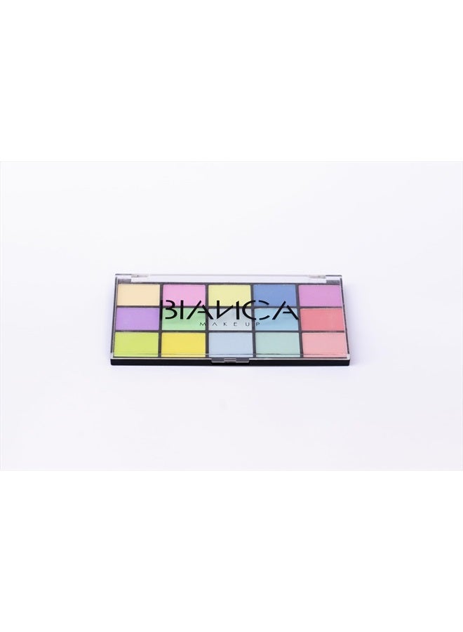 BIANCA MAKEUP 15 Colors Eyeshadow Palette | Versatile Range for Unlimited Eye Looks. (Pastel) - Image 4
