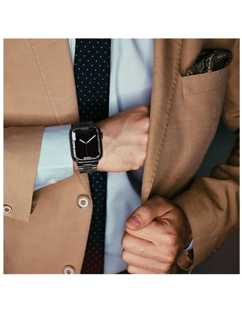 Stainless Steel Metal Band Compatible with Apple Watch Ultra Series 8 44/45/49mm - Image 4