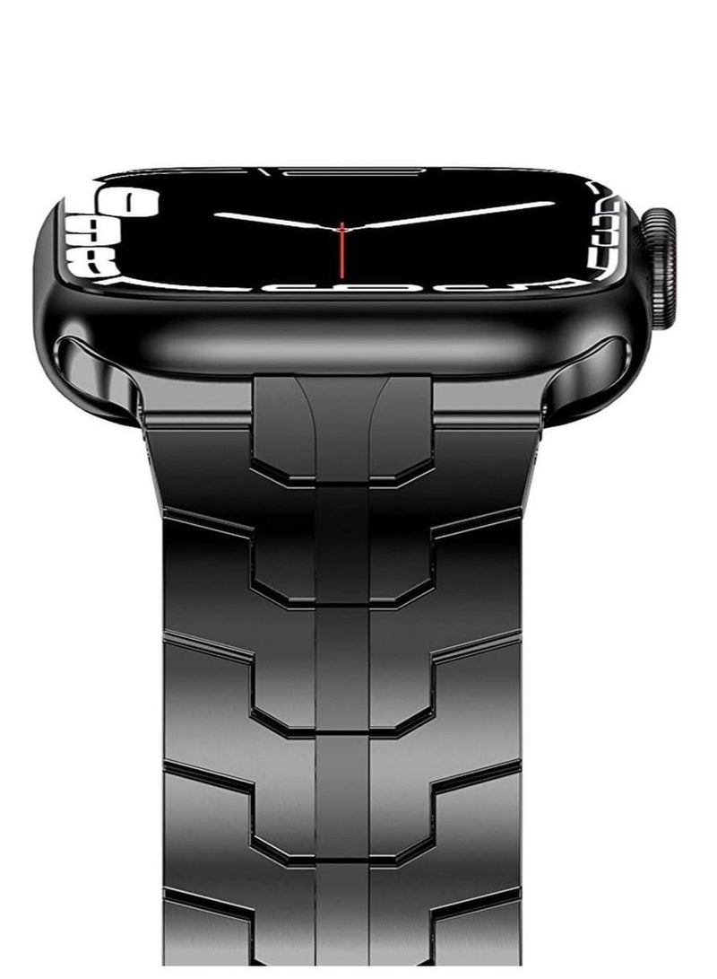 Stainless Steel Metal Band Compatible with Apple Watch Ultra Series 8 44/45/49mm - Image 1