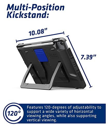 PIVOT A20A Atlas Robust Tablet Case - Fits iPad Air 4th gen & iPad Pro 11 in (1st - 3rd gen) - 360 Degree Protection - for Professional Pilots, General Aviation - Black/RED - Image 3