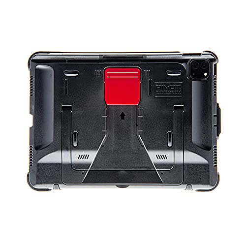 PIVOT A20A Atlas Robust Tablet Case - Fits iPad Air 4th gen & iPad Pro 11 in (1st - 3rd gen) - 360 Degree Protection - for Professional Pilots, General Aviation - Black/RED - Image 1